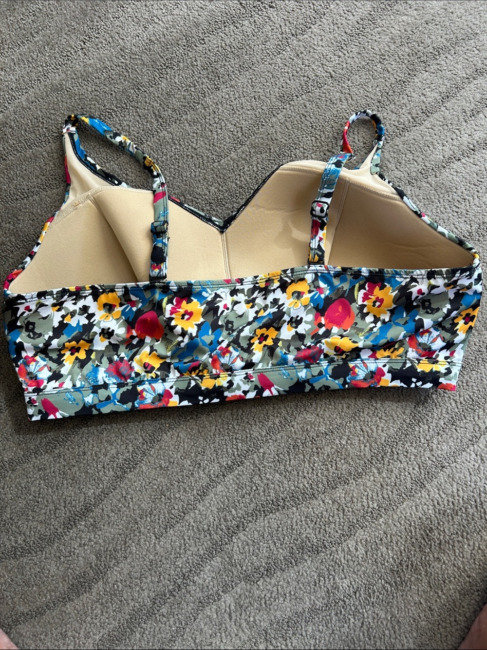 Cacique SWIM Bikini Top Only Hazy Field Print Size 24 - Picture 4 of 7